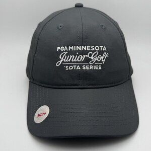 PGA Minnesota Junior Golf 'Sota Series Hat Cap Strap Back Gray Embroidered Mens